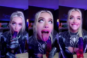 Ariesiatv Spidergirl ASMR JOI Dildo Blowjob Video Leaked