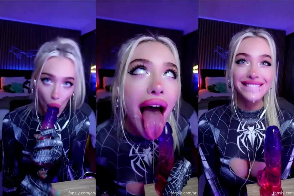 Ariesiatv Spidergirl ASMR JOI Dildo Blowjob Video Leaked