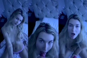 Sabrina Vaz POV Sloppy Blowjob Cum Onlyfans Video Leaked