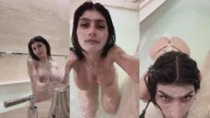 Mia Khalifa Take Bath With Video Leaked