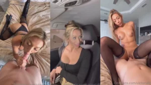 Victoria Lit Black Lingerie Sextape Video Leaked
