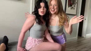 New Lola Valentine Lucy Foxx Cute Lesbian Couple Gets Birthday Dick (2025)