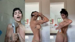 New Mia Khalifa Naked Shower Before Outting NEW LEAK (2025)